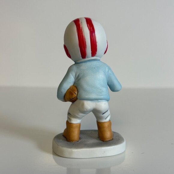 Enesco Football Player Figurine Painted Ceramic Collectible Sports Decor 4in VTG - Picture 3 of 7